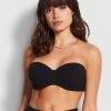 Seafolly Ladies Riviera Bustier Bra - Black 2 Seafolly Ladies Riviera Bustier Bra - Black -Seafolly shop 30059 929 Black 1