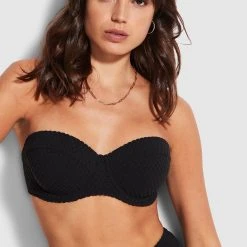 Seafolly Ladies Riviera Bustier Bra - Black -Seafolly shop 30059 929 Black 2