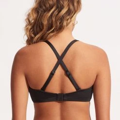 Seafolly Ladies Seafolly Collective F Cup Halter Bra - Black -Seafolly shop 30548F 942 Black 4