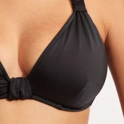 Seafolly Ladies Seafolly Collective F Cup Halter Bra - Black -Seafolly shop 30548F 942 Black 5