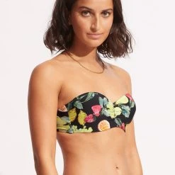 Seafolly Ladies Lemoncello Bustier Bandeau - Black 10 Seafolly Ladies Lemoncello Bustier Bandeau - Black -Seafolly shop 30574 945 Black 3