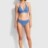 Seafolly Ladies Active Halter Bikini Top - Marina Blue -Seafolly shop 30645 058 MarinaBlu 1