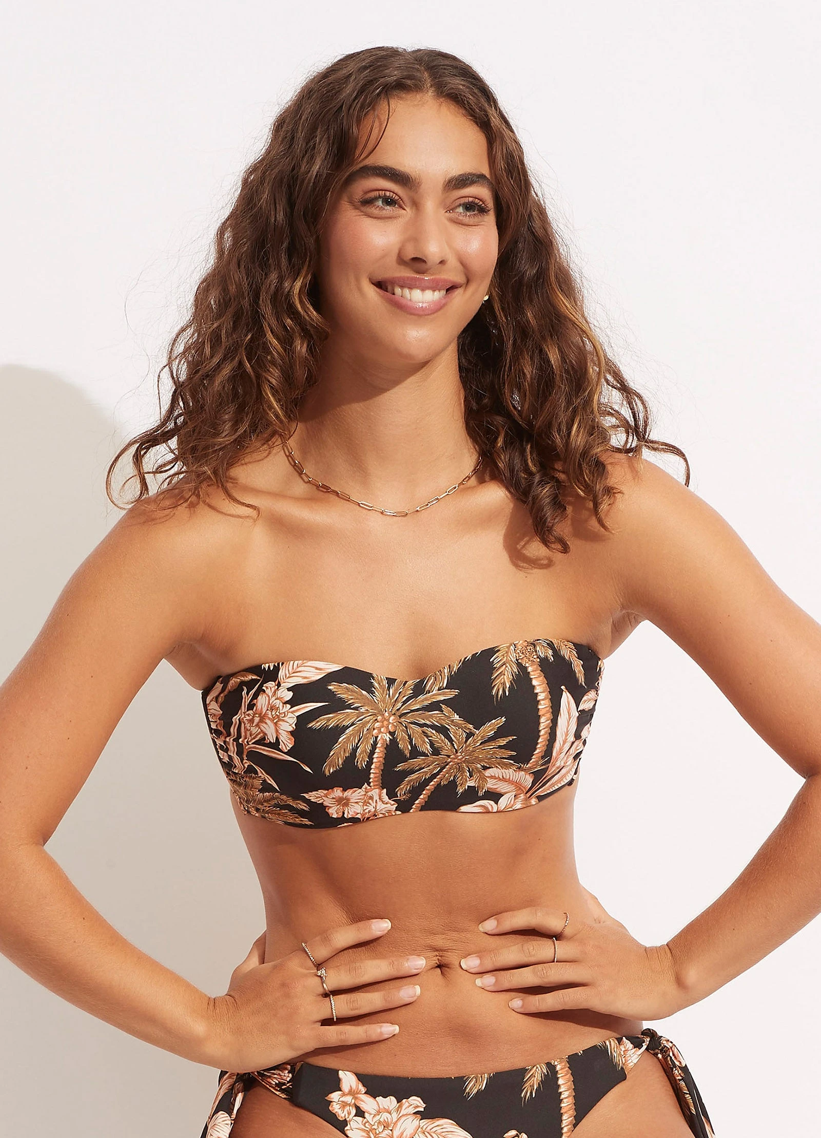 Seafolly Ladies Castaway Bustier Bandeau - Black 3 Seafolly Ladies Castaway Bustier Bandeau - Black