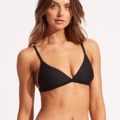Seafolly Ladies Essentials Fix Tri Bra- Black -Seafolly shop 30969 640 Black 4