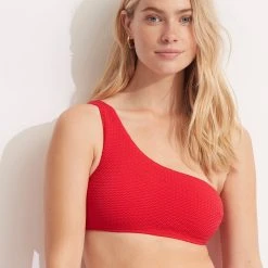 Seafolly Ladies Sea Dive One Shoulder Top
