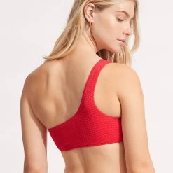 Seafolly Ladies Sea Dive One Shoulder Top -Seafolly shop 31018 861 Chilli 20Red 4