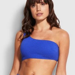 Seafolly Ladies Sea Dive One Shoulder Top 8 Seafolly Ladies Sea Dive One Shoulder Top -Seafolly shop 31018 861 Cobalt 2