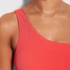 Seafolly Ladies Sea Dive One Shoulder Top -Seafolly shop 31018 861 FiestCoral 5