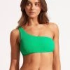 Seafolly Ladies Sea Dive One Shoulder Top -Seafolly shop 31018 861 Jade 1