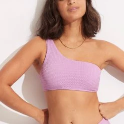 Seafolly Ladies Sea Dive One Shoulder Top