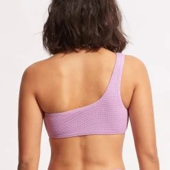 Seafolly Ladies Sea Dive One Shoulder Top -Seafolly shop 31018 861 Lilac 4