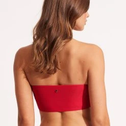 Seafolly Ladies Essentials Tube Top - Chilli 8 Seafolly Ladies Essentials Tube Top - Chilli -Seafolly shop 31034 640 Chilli 3