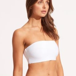 Seafolly Ladies Essentials Tube Top - White -Seafolly shop 31034 640 White 4