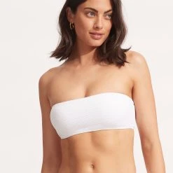 Seafolly Ladies Sea Dive Tube Top -Seafolly shop 31034 861 White 3