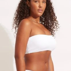 Seafolly Ladies Sea Dive Tube Top -Seafolly shop 31034 861 White 8