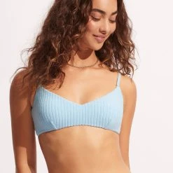 Seafolly Ladies Havana Bralette - Powder Blue -Seafolly shop 31173 815 PowderBlue 4