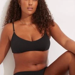 Seafolly Ladies Sea Dive Bralette -Seafolly shop 31173 861 Black 7