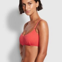 Seafolly Ladies Sea Dive Bralette 9 Seafolly Ladies Sea Dive Bralette -Seafolly shop 31173 861 FiestCoral 3