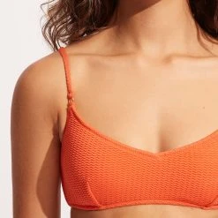 Seafolly Ladies Sea Dive Bralette -Seafolly shop 31173 861 Mandarin 7