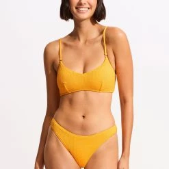 Seafolly Ladies Sea Dive Bralette - Rockmelon -Seafolly shop 31173 861 Rockmelon 4