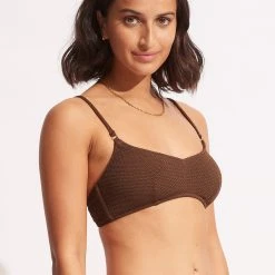 Seafolly Ladies Sea Dive Bralette -Seafolly shop 31173 861 Tiramisu 3