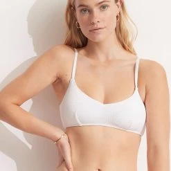 Seafolly Ladies Sea Dive Bralette - White