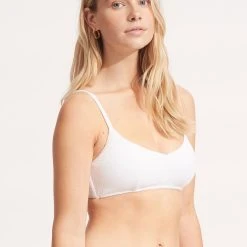 Seafolly Ladies Sea Dive Bralette - White -Seafolly shop 31173 861 White 3