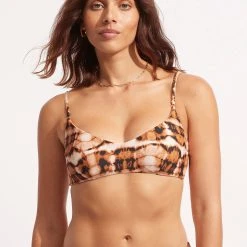 Seafolly Ladies High Tide Bralette - Copper Tan -Seafolly shop 31173 979 Copper 20Tan 2