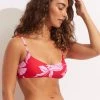 Seafolly Ladies Fleur De Bloom Bralette - Chilli Red -Seafolly shop 31173 983 Chilli 20Red 1