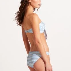 Seafolly Ladies Summer Crush Twist Tie Front Bandeau - Powder Blue 10 Seafolly Ladies Summer Crush Twist Tie Front Bandeau - Powder Blue -Seafolly shop 31187 035 PowderBlue 6