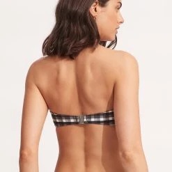 Seafolly Ladies Portofino Twist Tie Front Bandeau - Black 11 Seafolly Ladies Portofino Twist Tie Front Bandeau - Black -Seafolly shop 31187 939 Black 4