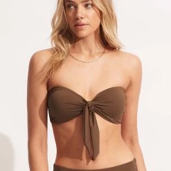 Seafolly Ladies Seafolly Collective Twist Tie Front Bandeau