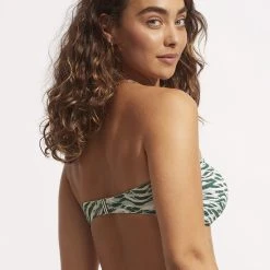 Seafolly Ladies Wild At Heart Twist Tie Front Bandeau - Evergreen 10 Seafolly Ladies Wild At Heart Twist Tie Front Bandeau - Evergreen -Seafolly shop 31187 988 Evergreen 4