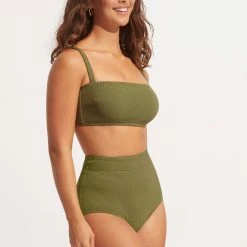 Seafolly Ladies Sea Dive DD Tank Bra -Seafolly shop 31206DD861 Khaki 5