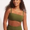 Seafolly Ladies Willow Tank Bra- Avocado -Seafolly shop 31207 924 Avocado 1