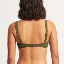 Seafolly Ladies Willow Tank Bra- Avocado -Seafolly shop 31207 924 Avocado 6