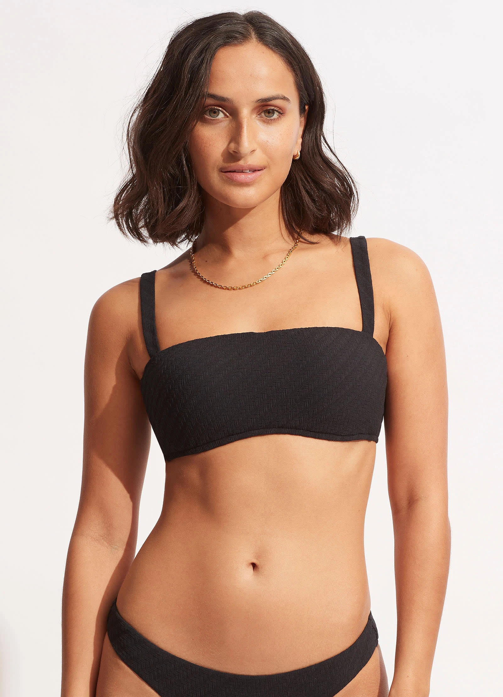 Seafolly Ladies Willow Tank Bra- Black 3 Seafolly Ladies Willow Tank Bra- Black