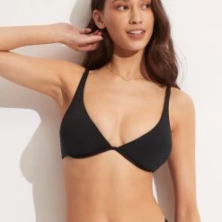 Seafolly Ladies Seafolly Collective Split Underwire Bra - Black