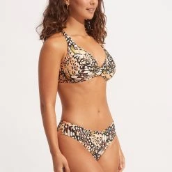 Seafolly Ladies Take Flight Wrap Front F Cup Bra - Mandarin -Seafolly shop 31219F 914 Mandarin 5