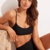 Seafolly Ladies Essentials Bralette- Black -Seafolly shop 31232 640 Black 1