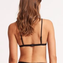 Seafolly Ladies Essentials Bralette- Black -Seafolly shop 31232 640 Black 4