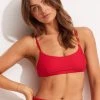 Seafolly Ladies Essentials Bralette- Chilli