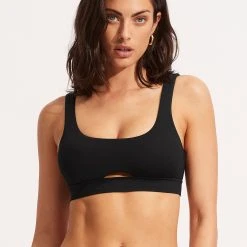 Seafolly Ladies Seafolly Collective Tank Bra - Black