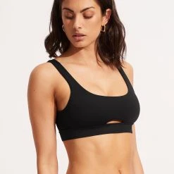 Seafolly Ladies Seafolly Collective Tank Bra - Black -Seafolly shop 31254 942 Black 3