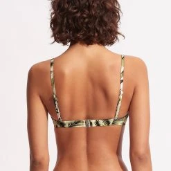 Seafolly Ladies Island In The Sun Bralette - Avocado -Seafolly shop 31260 946 Avocado 4