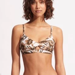 Seafolly Ladies Island In The Sun Bralette - Ecru -Seafolly shop 31260 946 Ecru 3