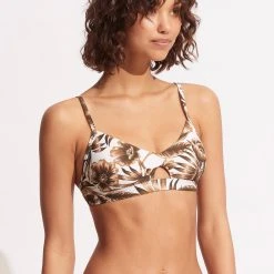 Seafolly Ladies Island In The Sun Bralette - Ecru -Seafolly shop 31260 946 Ecru 4