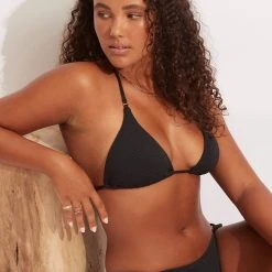 Seafolly Ladies Sea Dive Slide Tri -Seafolly shop 31298 861 Black 7