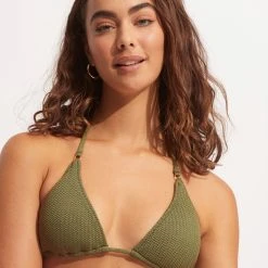 Seafolly Ladies Sea Dive Slide Tri 11 Seafolly Ladies Sea Dive Slide Tri -Seafolly shop 31298 861 Khaki 7