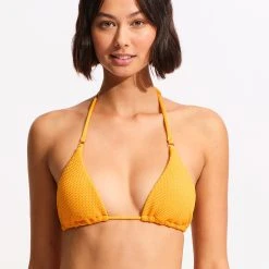 Seafolly Ladies Sea Dive Slide Tri - Rockmelon